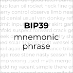 BIP39 mnemonic phrase