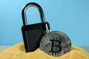 cryptocurrency security padlock