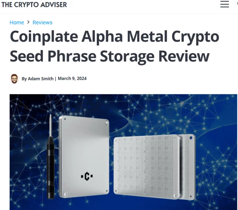 Crypto Adviser Coinplate Alpha Review